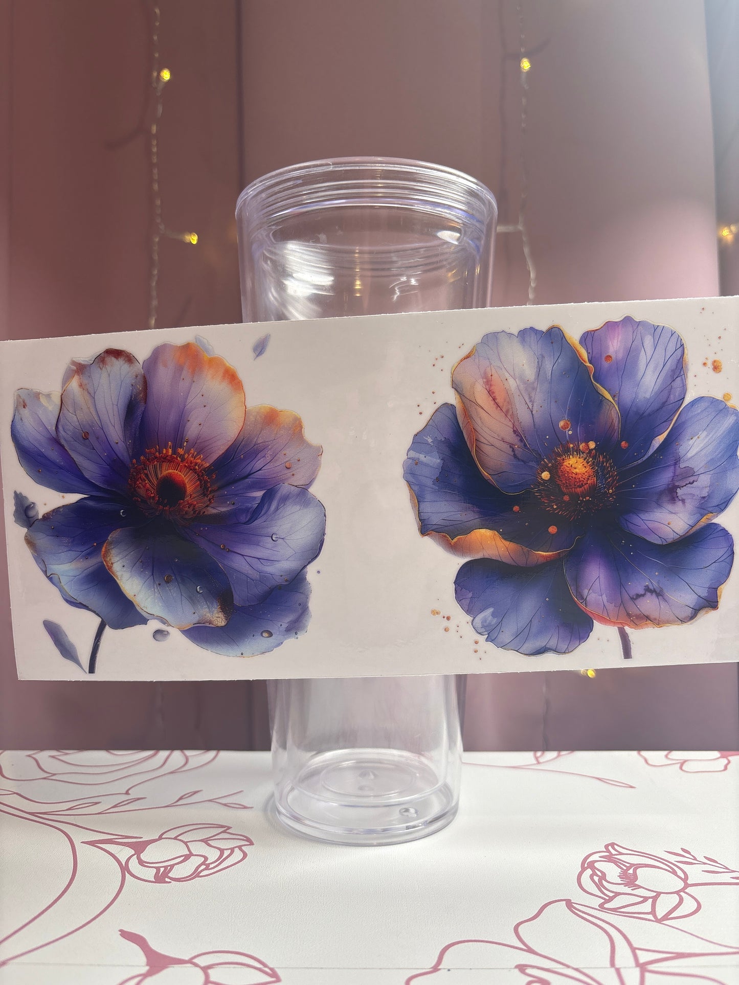 Flowers Cup Decals/Wrap