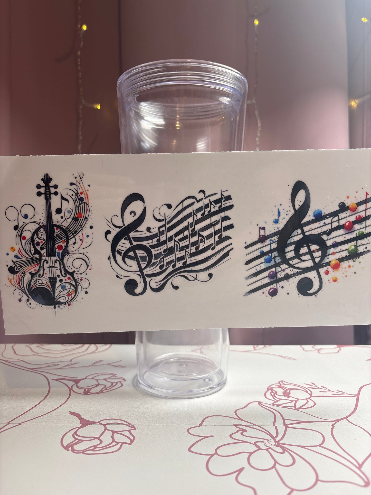 Music Notes Cup Wrap