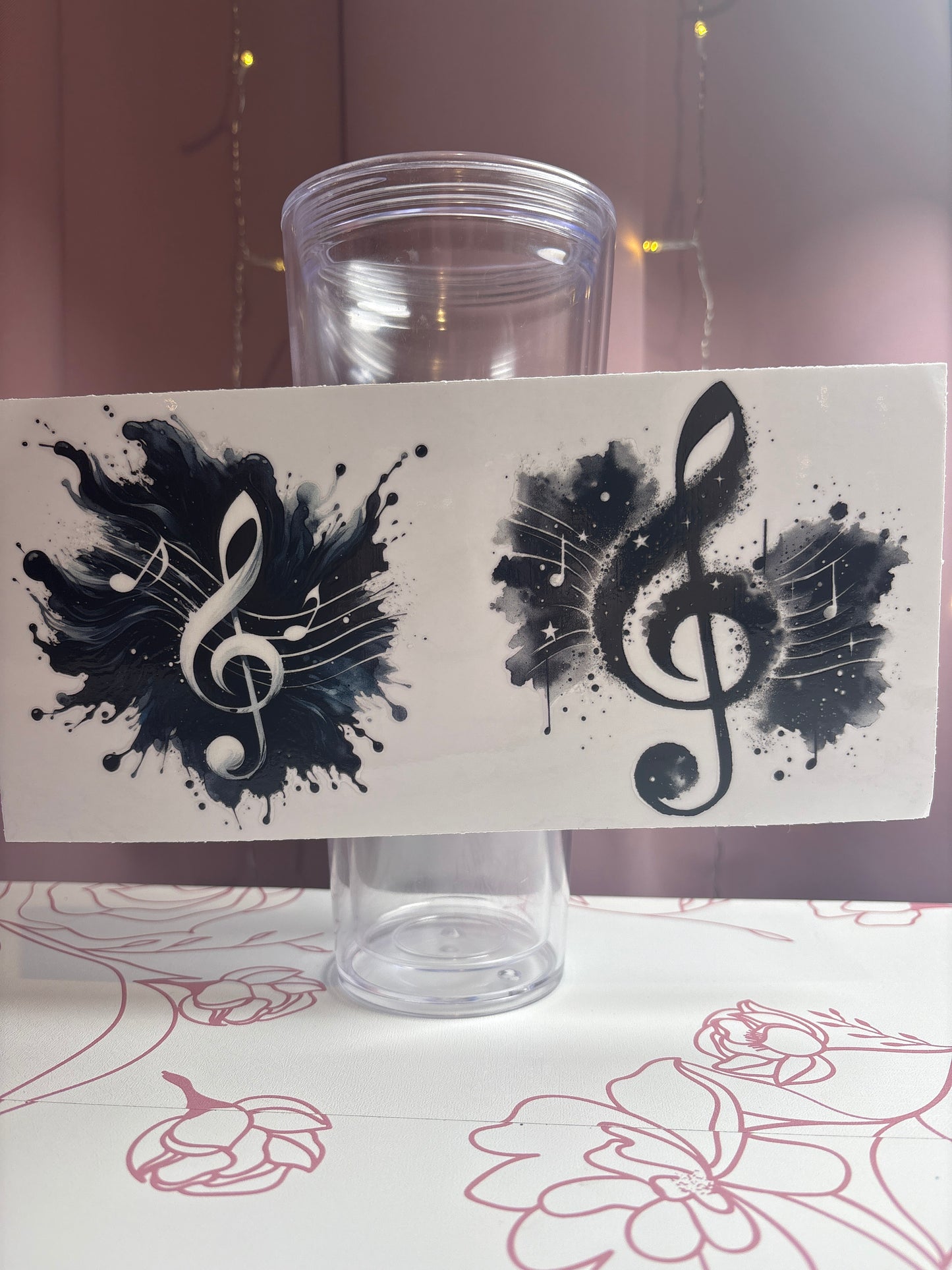 Music Notes Cup Wrap