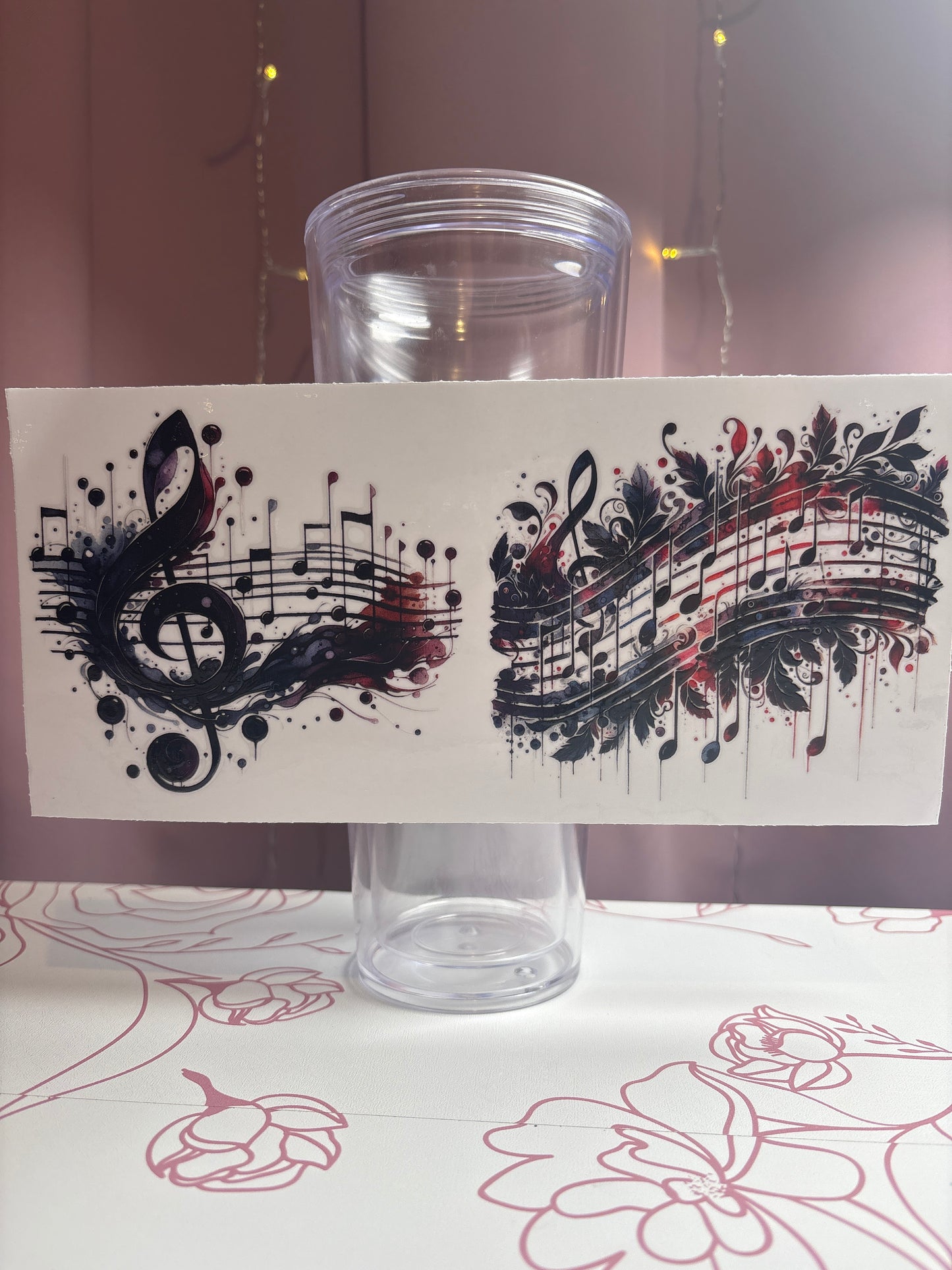 Music Notes Cup Wrap