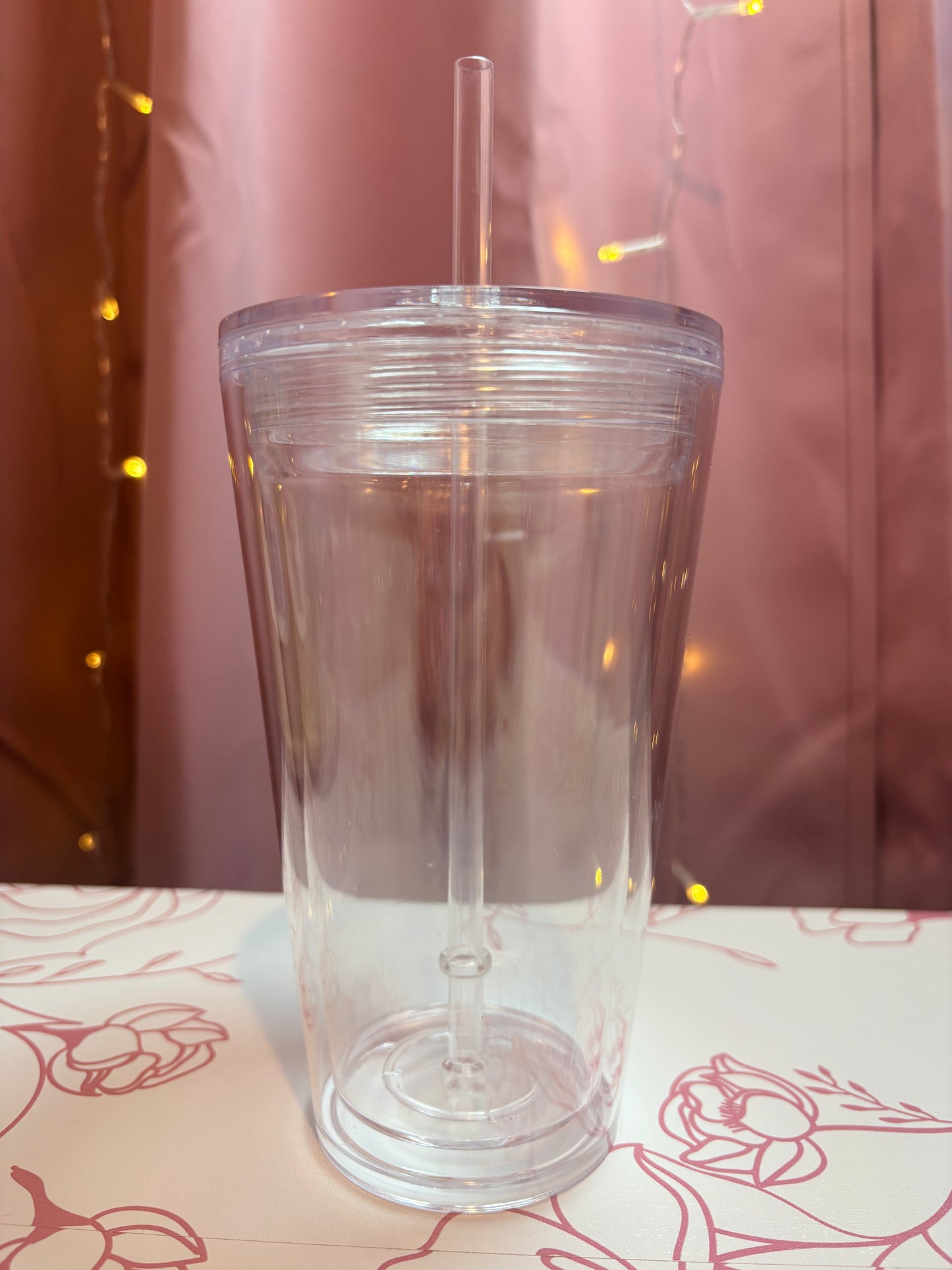 16 oz Acrylic Snowglobe Tumbler (Lava)