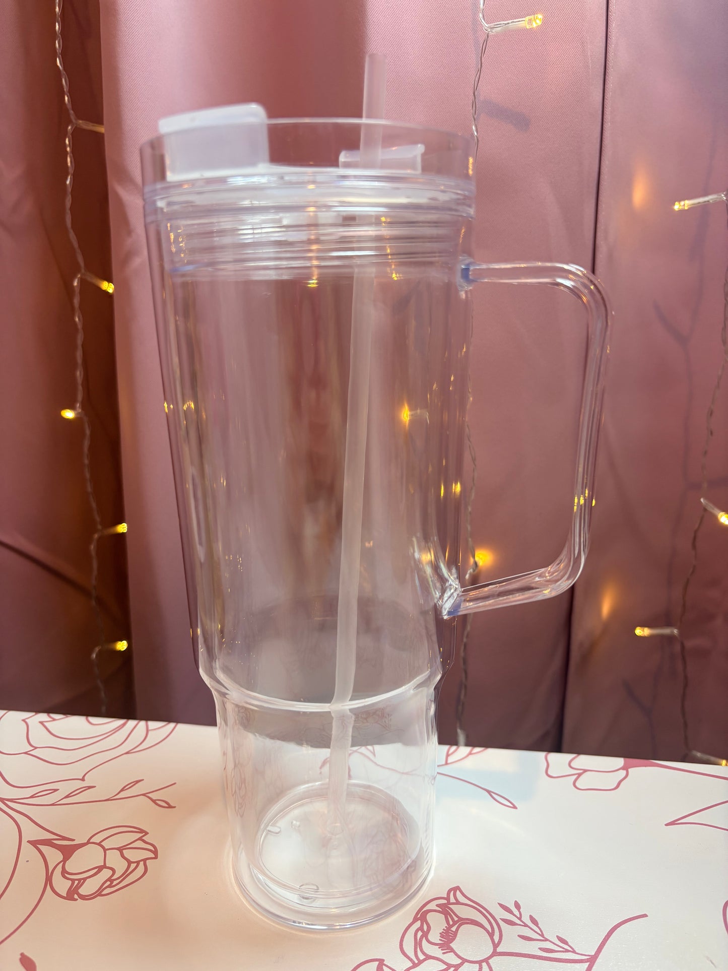 40 oz Acrylic SnowGlobe Cup