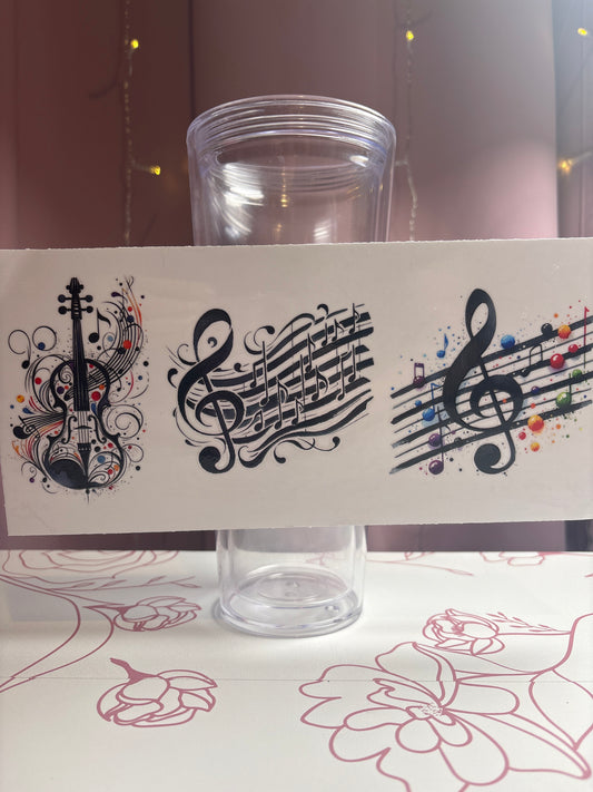 Music Notes Cup Wrap