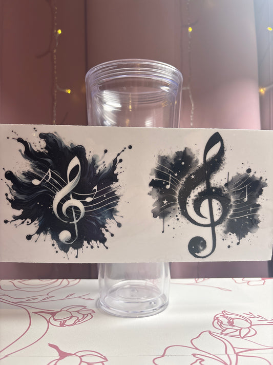 Music Notes Cup Wrap