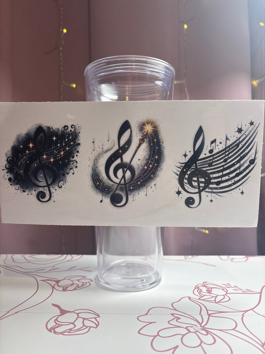 Music Notes Cup Wrap