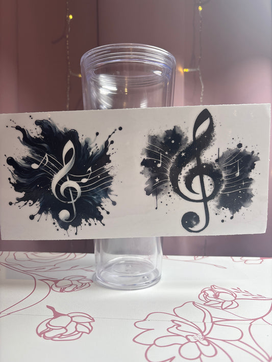 Music Notes Cup Wrap