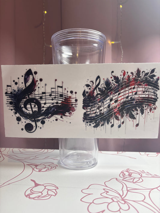 Music Notes Cup Wrap