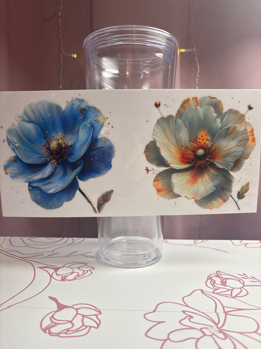 Flowers Cup Decals/Wrap