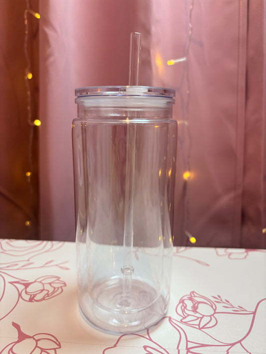 20 oz Acrylic Snowglobe cup