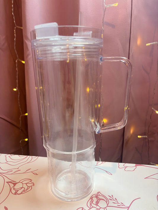 40 oz Acrylic SnowGlobe Cup